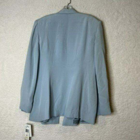 NWT Rena Rowan Vintage  Womens Suit Jacket Sky Blue Button Down Front Size 10 - Picture 9 of 9